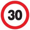 Panneau INTERDIT DE ROULER A +30 KM/H Taliaplast 623262