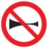 Panneau KLAXON INTERDIT NORMASIGN D.80 Taliaplast 624267