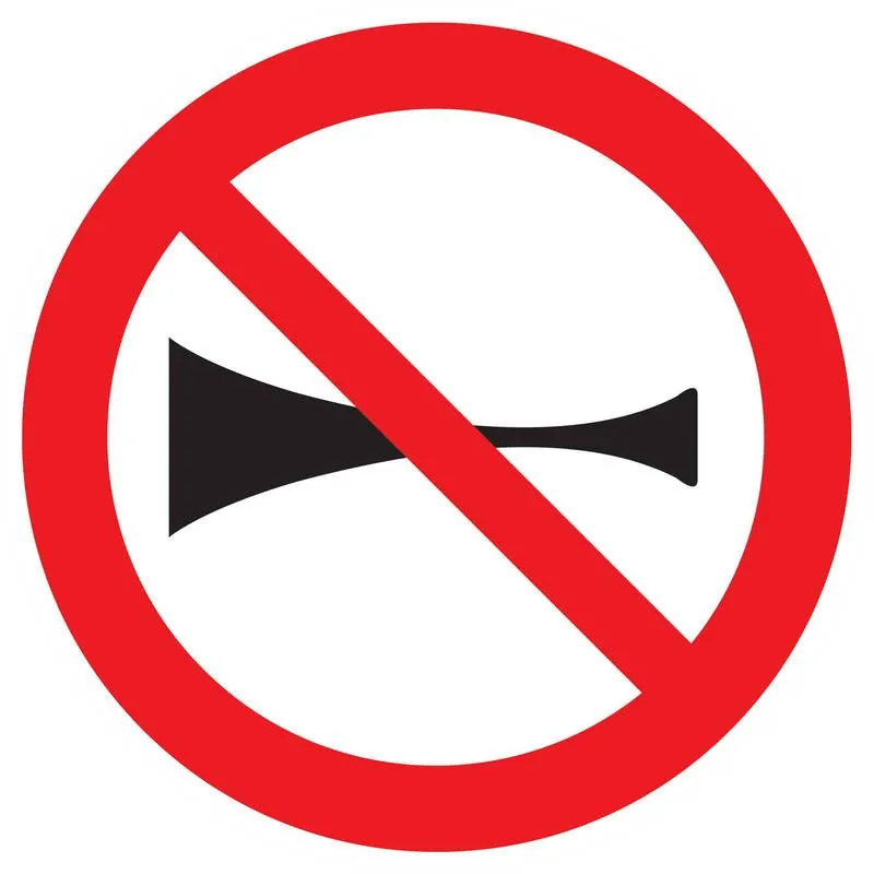 Panneau KLAXON INTERDIT NORMASIGN D.42 Taliaplast 623267