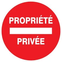 Panneau PROPRIETE PRIVEE NORMASIGN D.1 Taliaplast 627225
