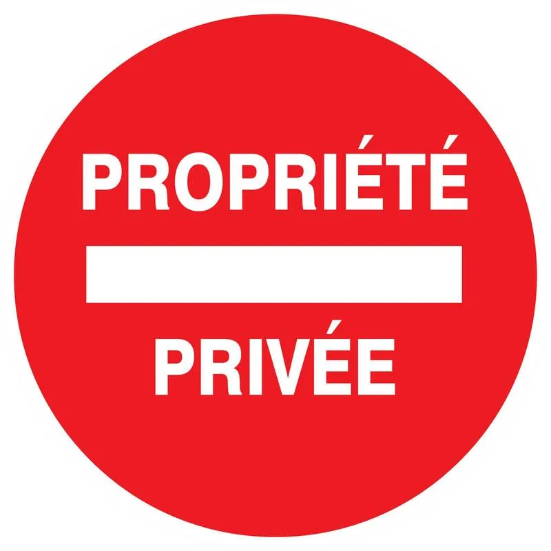 Panneau PROPRIETE PRIVEE NORMASIGN D.3 Taliaplast 622220