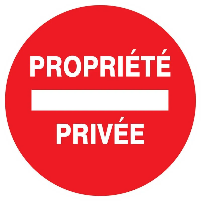 Panneau PROPRIETE PRIVEE NORMASIGN D.4 Taliaplast 623221