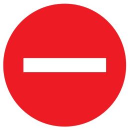 Panneau SENS INTERDIT NORMASIGN D.80 Taliaplast 624209