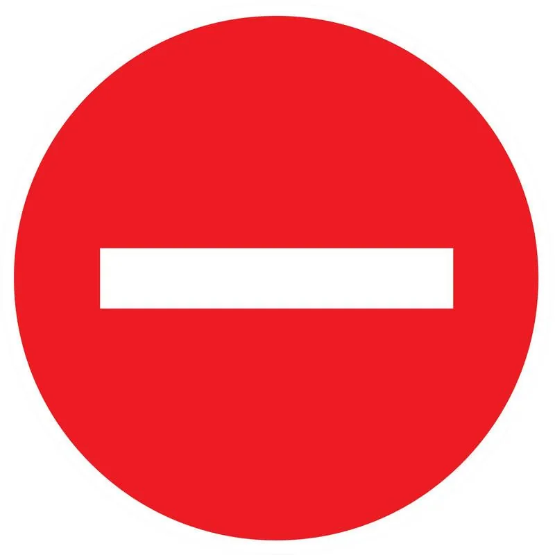 Panneau SENS INTERDIT NORMASIGN D.80 Taliaplast 624209