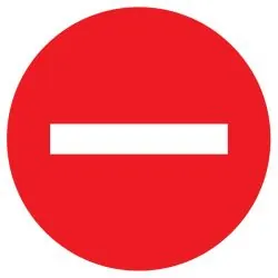 Panneau SENS INTERDIT NORMASIGN D.180 Taliaplast 627210