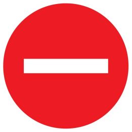 Panneau SENS INTERDIT NORMASIGN D.420 Taliaplast 623207