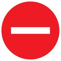 Panneau SENS INTERDIT NORMASIGN D.420 Taliaplast 623207