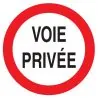 Panneau VOIE PRIVEE CIRCULAT.INTERDITE Taliaplast 624265