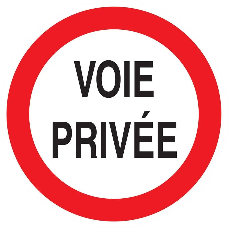 Panneau VOIE PRIVEE CIRCULAT.INTERDITE Taliaplast 623265