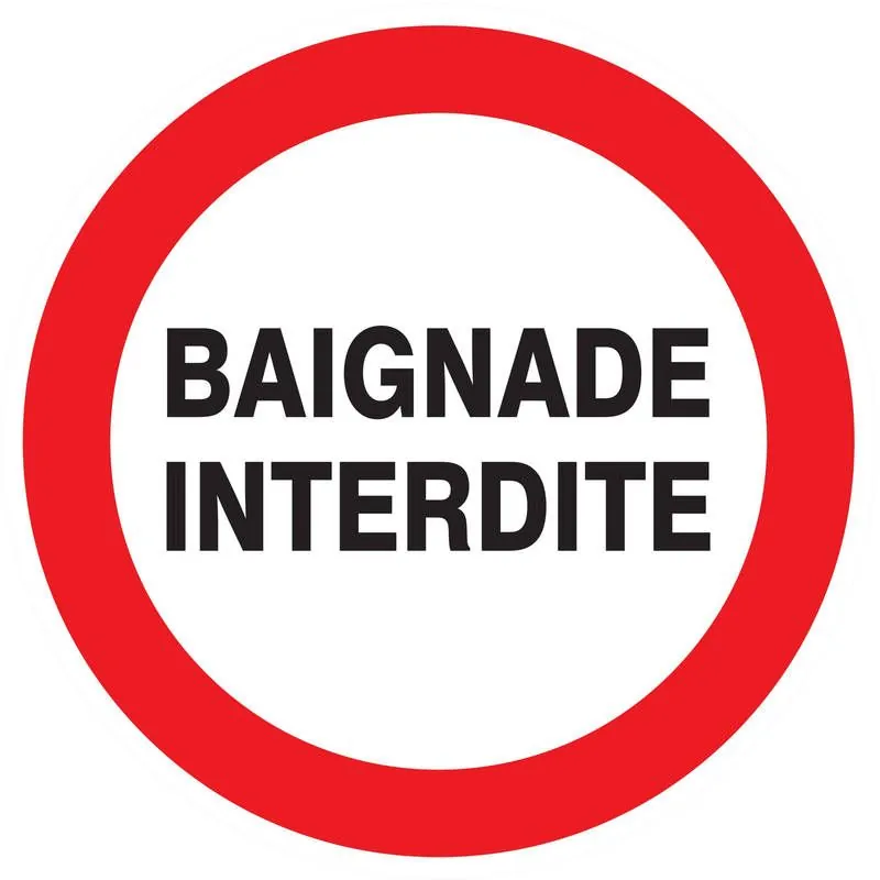 Panneau BAIGNADE INTERDITE NORMASIGN D Taliaplast 624240