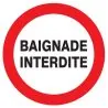 Panneau BAIGNADE INTERDITE NORMASIGN D Taliaplast 624240