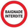 Panneau BAIGNADE INTERDITE NORMASIGN D Taliaplast 627241