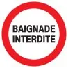 Panneau BAIGNADE INTERDITE NORMASIGN D Taliaplast 623237