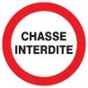 Panneau CHASSE INTERDITE NORMASIGN D.1 Taliaplast 627206