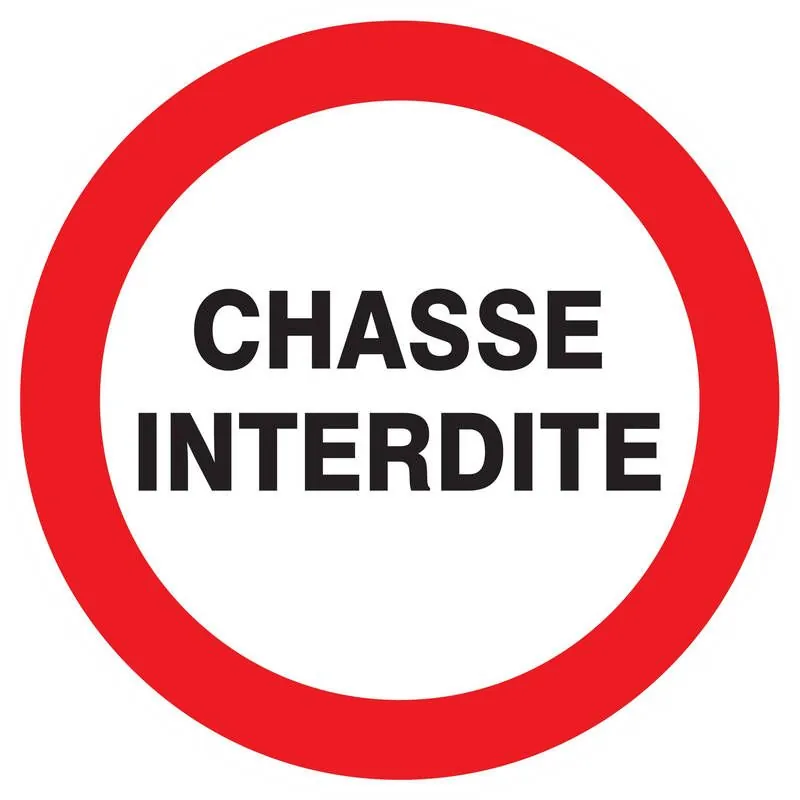 Panneau CHASSE INTERDITE NORMASIGN D.4 Taliaplast 623203