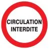 Panneau CIRCULATION INTERDITE NORMASIG Taliaplast 624206