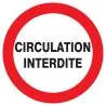 Panneau CIRCULATION INTERDITE NORMASIG Taliaplast 627207