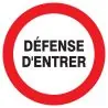 Panneau DEFENSE D'ENTRER NORMASIGN D.1 Taliaplast 627219
