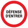 Panneau DEFENSE D'ENTRER NORMASIGN D.4 Taliaplast 623215
