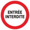 Panneau ENTREE INTERDITE NORMASIGN D.3 Taliaplast 622242