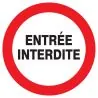 Panneau ENTREE INTERDITE NORMASIGN D.4 Taliaplast 623243