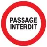 Panneau PASSAGE INTERDIT NORMASIGN D.4 Taliaplast 623218