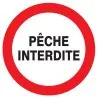 Panneau PECHE INTERDITE NORMASIGN D.80 Taliaplast 624236