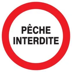Panneau PECHE INTERDITE NORMASIGN D.30 Taliaplast 622232