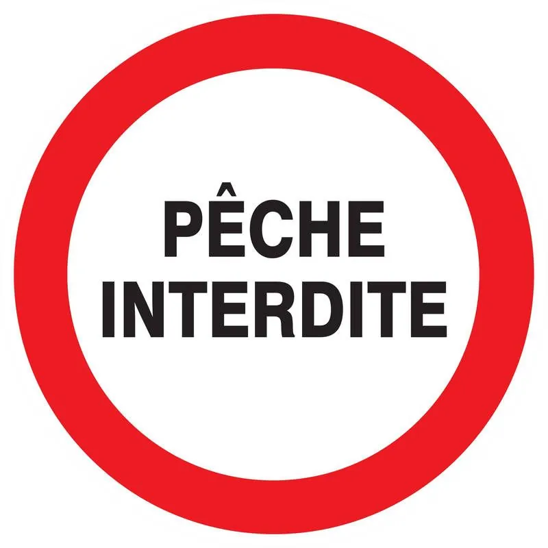 Panneau PECHE INTERDITE NORMASIGN D.30 Taliaplast 622232