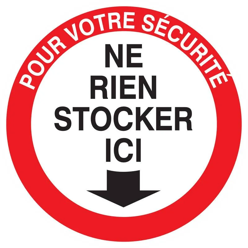 Panneau POUR VOTRE SECURITE NE RIEN ST Taliaplast 622208