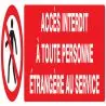 Panneau ACCES INTERD. A TOUTE PERSONNE Taliaplast 625204