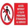 Panneau ACCES INTERD. A TOUTE PERSONNE Taliaplast 621204