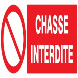 Panneau CHASSE INTERDITE 330X120 NORMA Taliaplast 626219