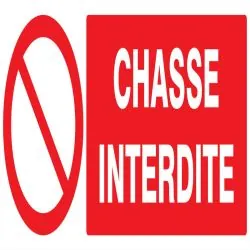 Panneau CHASSE INTERDITE 330X120 NORMA Taliaplast 626219