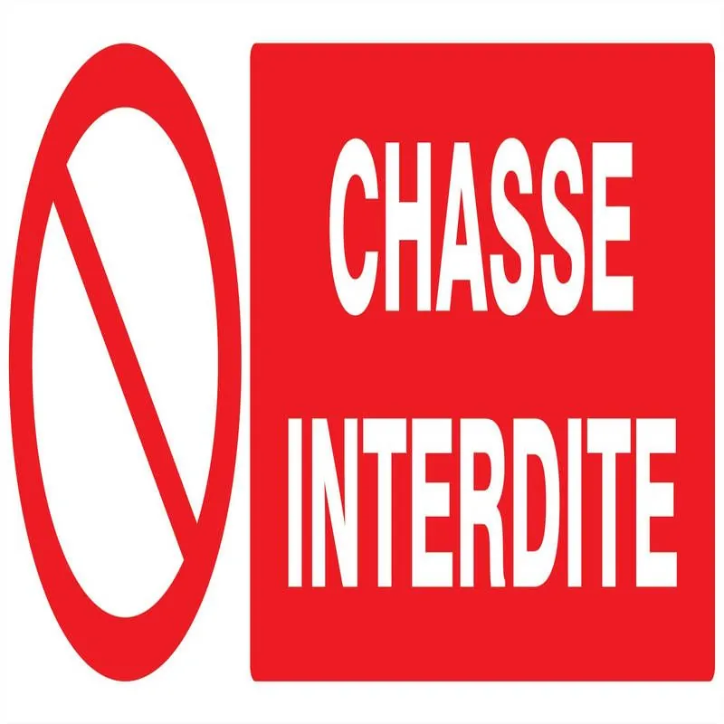 Panneau CHASSE INTERDITE 330X120 NORMA Taliaplast 626219