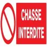 Panneau CHASSE INTERDITE 330X120 NORMA Taliaplast 626219