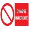 Panneau CHASSE INTERDITE 330x200 NORMA Taliaplast 621219