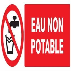 Panneau EAU NON POTABLE NORMASIGN 330X Taliaplast 626214