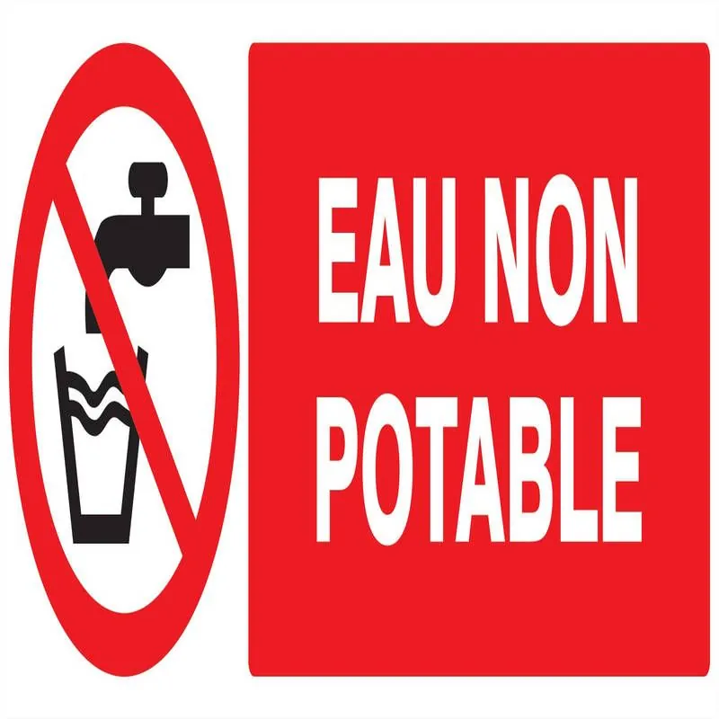 Panneau EAU NON POTABLE NORMASIGN 330X Taliaplast 626214
