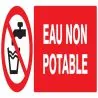 Panneau EAU NON POTABLE NORMASIGN 330X Taliaplast 626214