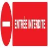 Panneau ENTREE INTERDITE 200X52 NORMAS Taliaplast 620225