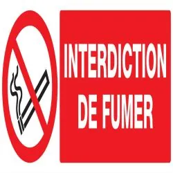 Panneau INTERDICTION DE FUMER NORMASIG Taliaplast 626236