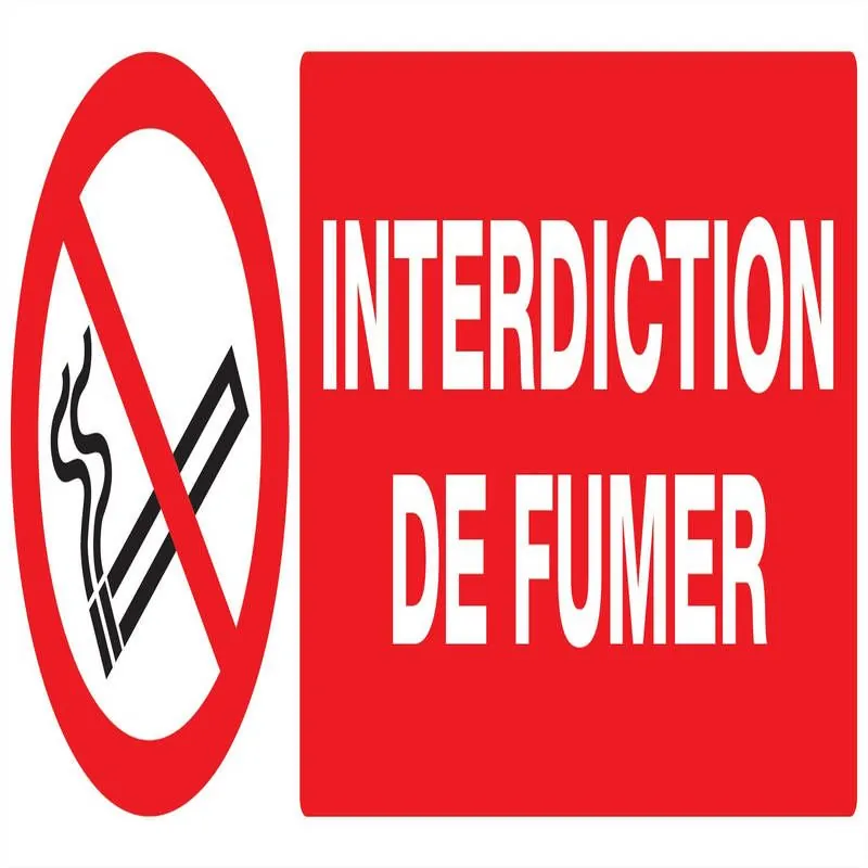 Panneau INTERDICTION DE FUMER NORMASIG Taliaplast 626236