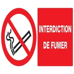 Panneau INTERDICTION DE FUMER NORMASIG Taliaplast 621236