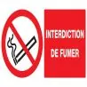 Panneau INTERDICTION DE FUMER NORMASIG Taliaplast 621236