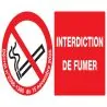 Panneau INTERDICTION DE FUMER + DECRET Taliaplast 621335