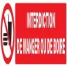 Panneau INTERDIC.DE MANGER ET DE BOIRE Taliaplast 625229