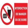 Panneau INTERDIC.DE MANGER ET DE BOIRE Taliaplast 621229