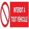 Panneau INTERDIT A TOUT VEHICULE NORMA Taliaplast 626212