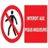 Panneau INTERDIT AUX PIQUE-NIQUEURS NO Taliaplast 621207